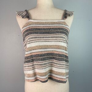 Madewell Cropped Tank Top Size M EUC